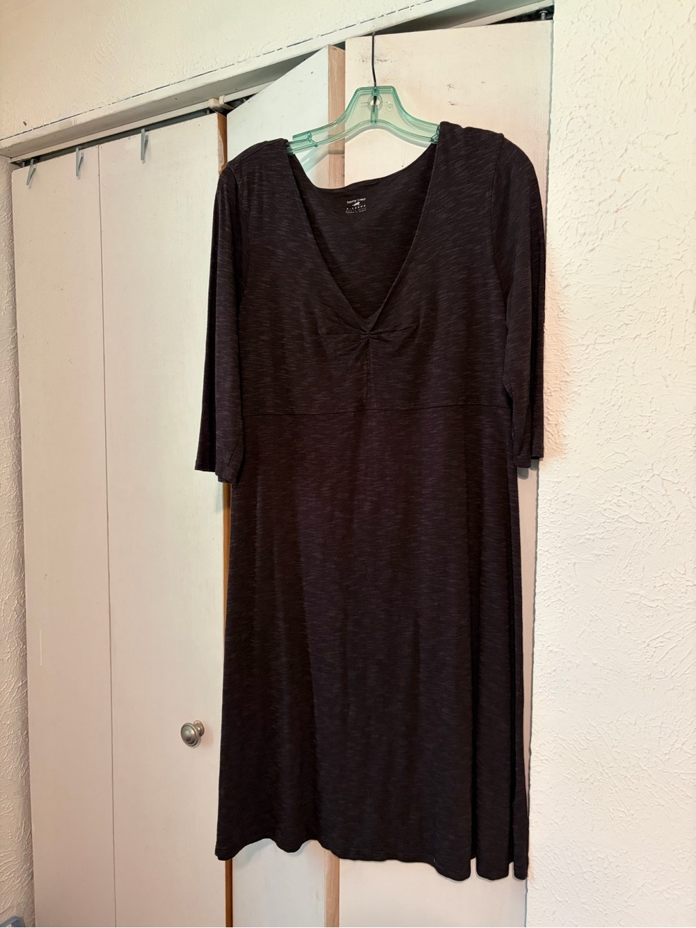Horny Toad charcoal gray dress 3/4 sleeve size XL